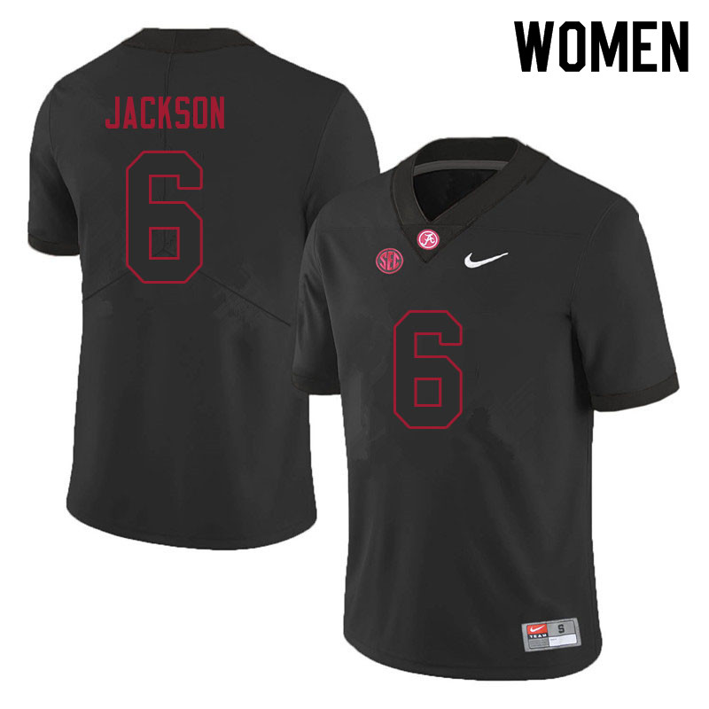 Women #6 Khyree Jackson Alabama Crimson Tide College Football Jerseys Sale-Black